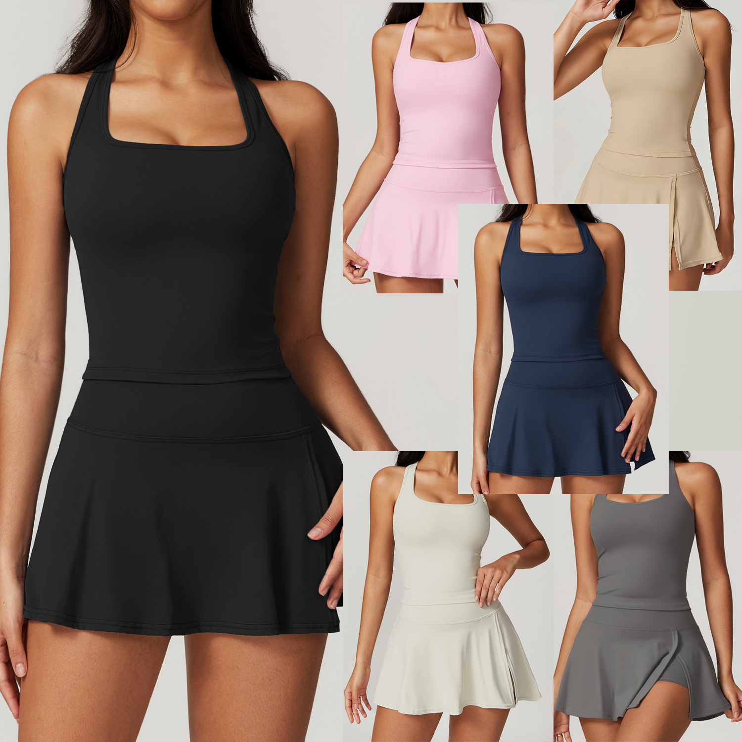 Crop Top Crochet - Kadınlar için 2 Parça Tenis Elbiseleri