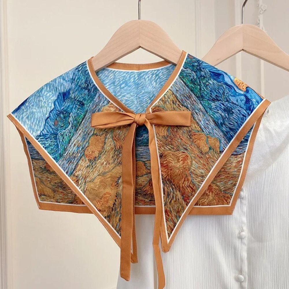 Blouse Off Shoulder - Çiçek desen gömlek sahte yaka moda