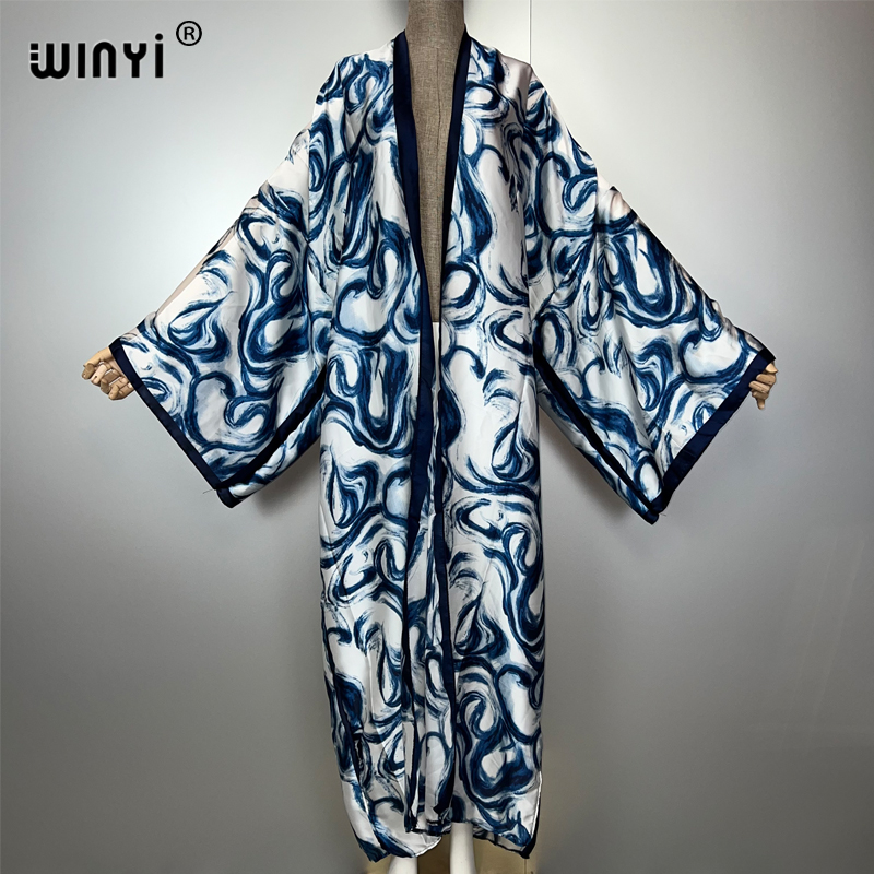 Cover Up Kaftan - WINYI Bohem hırka elbise Afrika Kaftan