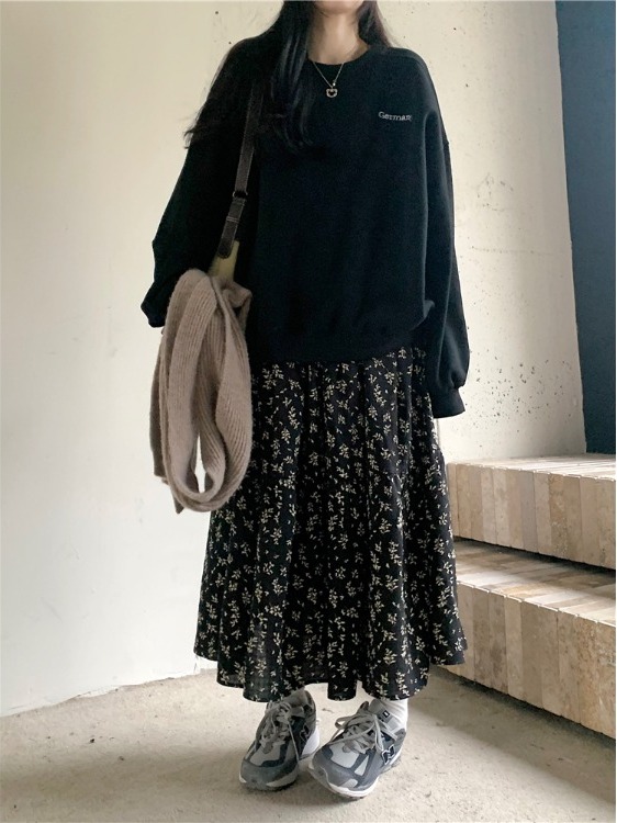 Artı Boyutu kadın Yüksek Bel Ç - Midi Skirt Floral incelemesi ve fiyatı