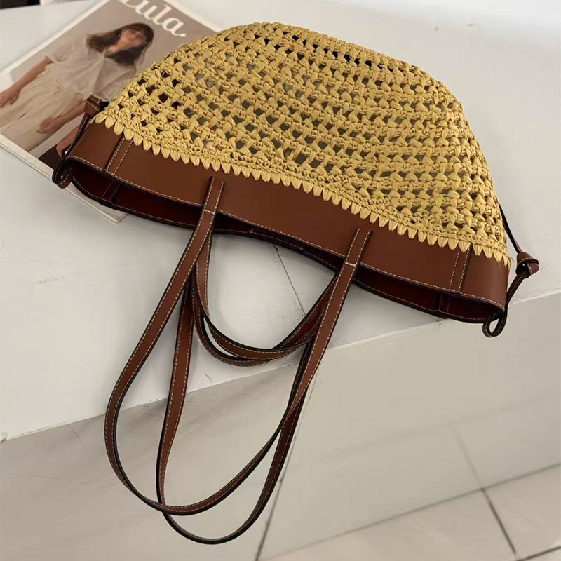 Marka Hollow Dokuma Plaj Çanta - Crochet Bag Raffia incelemesi ve fiyatı