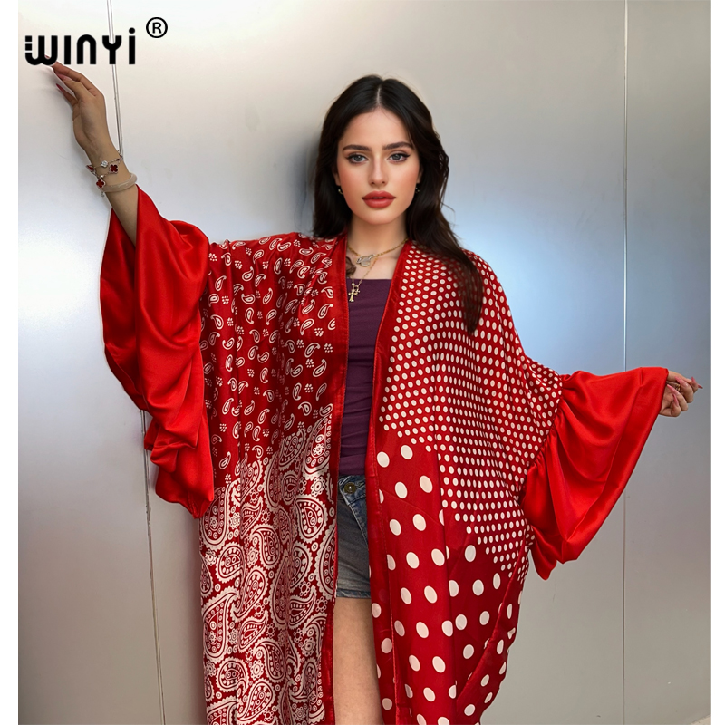 WINYI Yaz Kimono Parti Elbises - Cover Up Kaftan incelemesi ve fiyatı