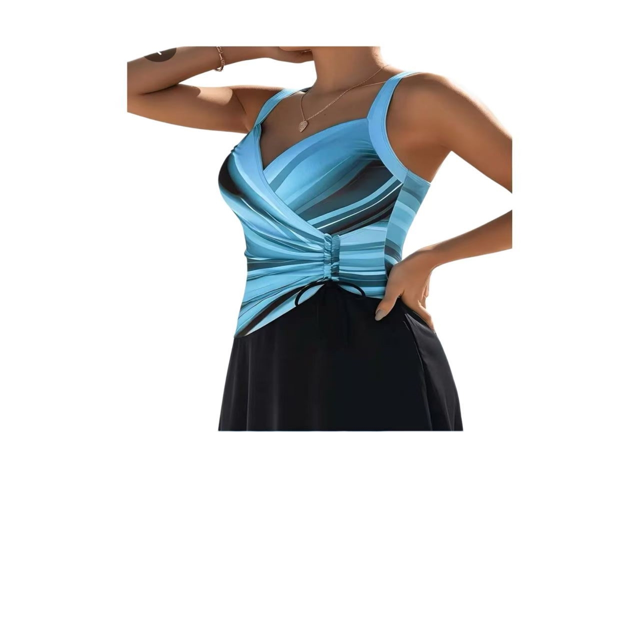 Kadınlar İçin Tek Parça Mayo 2 - Swimsuit Bikini Ruched incelemesi ve fiyatı