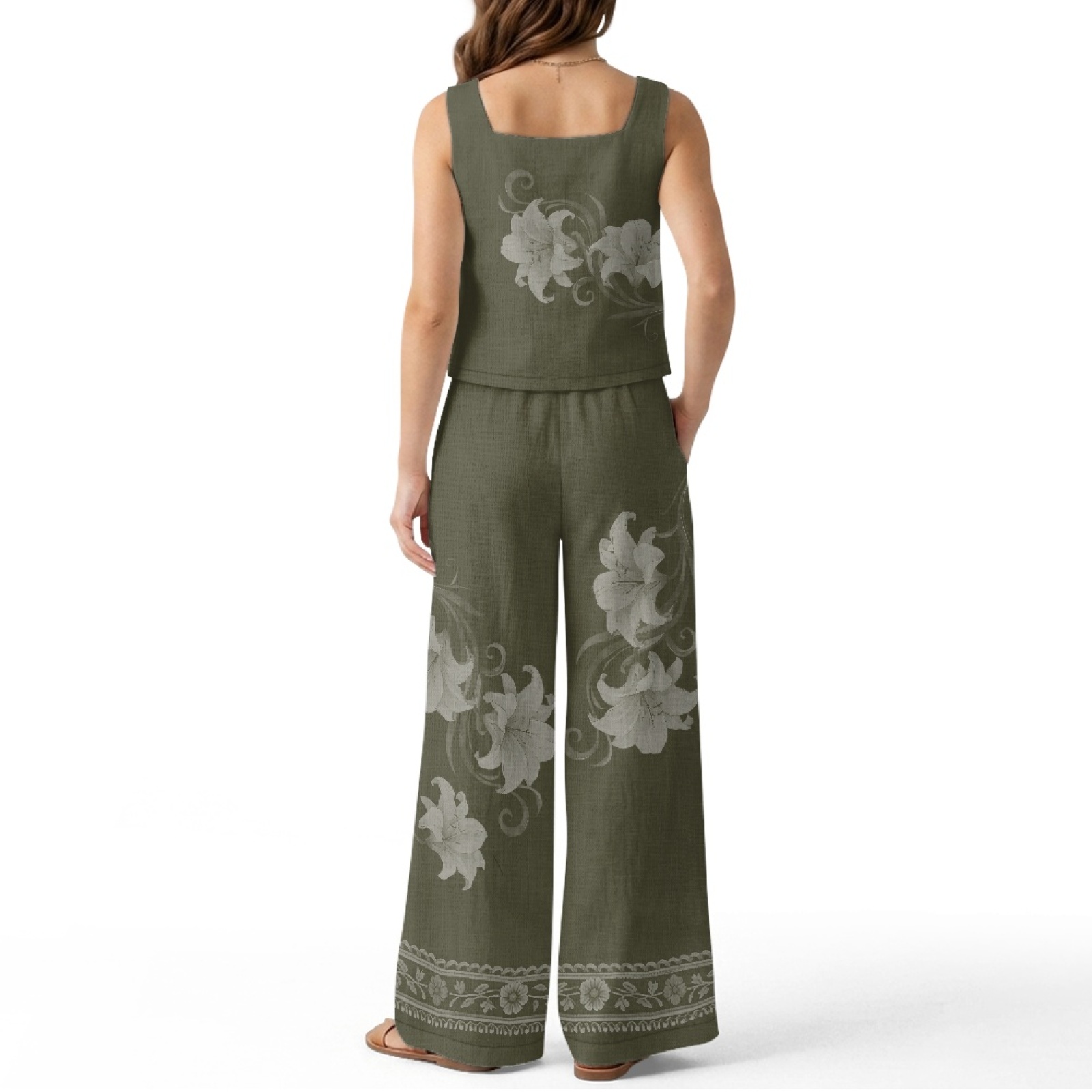 INSTANTARTS Kadın Keten Yelek  - Linen Pant Wide incelemesi ve fiyatı