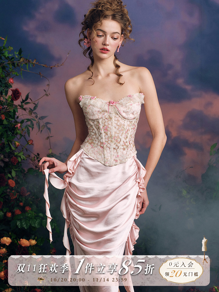 LaceMade Orijinal Tasarım Peri - Midi Skirt Floral incelemesi ve fiyatı