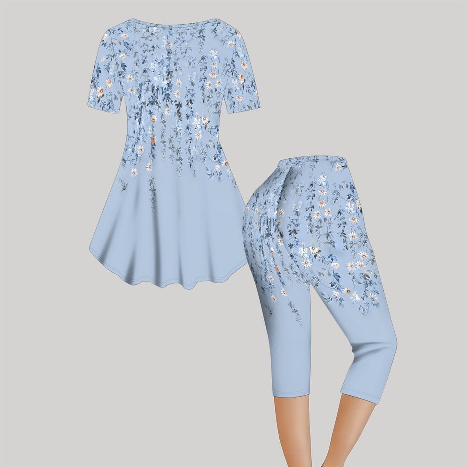 2 adet Vintage Baskı İki Parça - Romper Floral Print incelemesi ve fiyatı