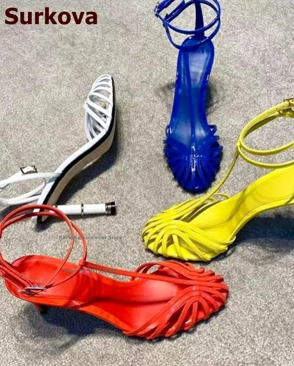 Surkova Mat Deri Ince Strappy  - Sandal Strappy Heeled incelemesi ve fiyatı