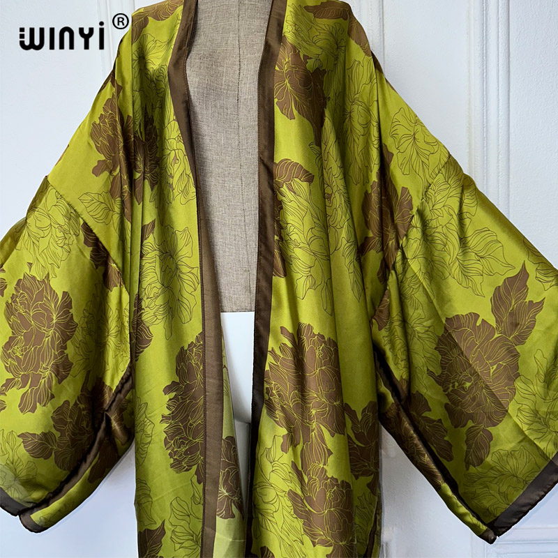 WINYI Afrika boho baskı Kimono - Cover Up Kaftan incelemesi ve fiyatı