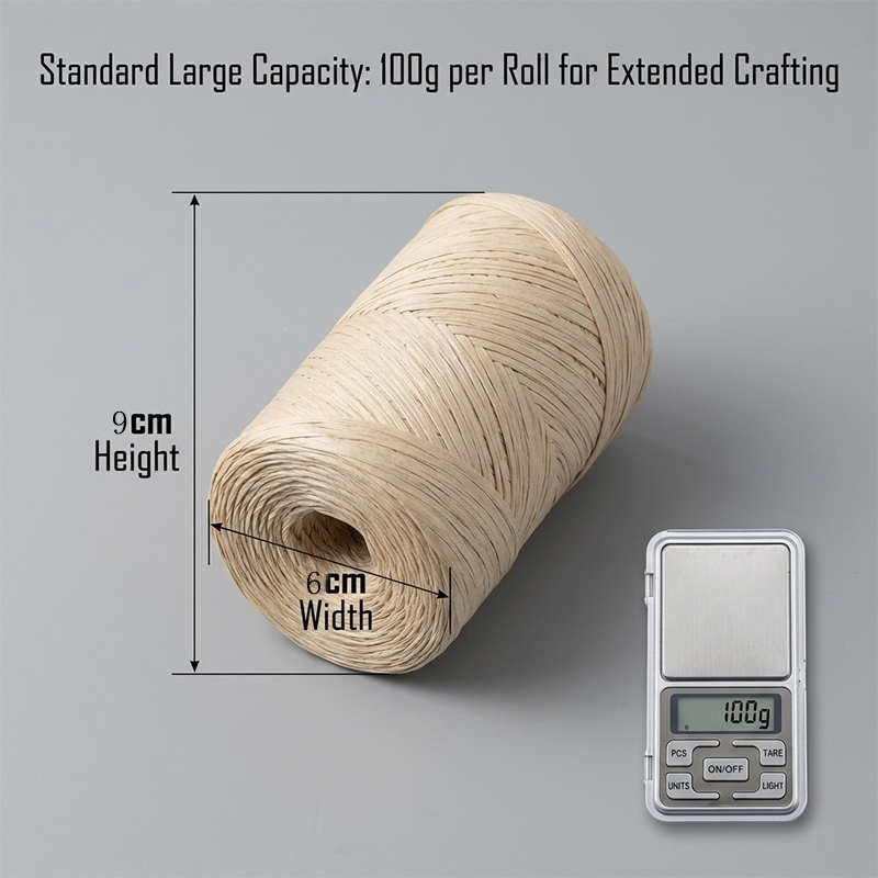 150m DIY Doğal Kağıt Rafya İpl - Crochet Bag Raffia incelemesi ve fiyatı